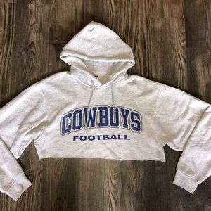 Vintage Dallas Cowboys Cropped Hoodie M